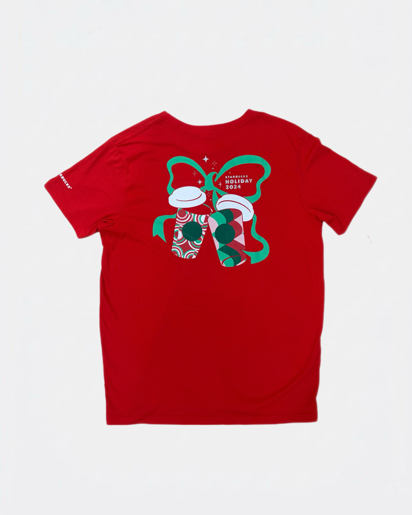 Starbucks Holiday 2024 Partner Exclusive Tee - Red | Leox Hub