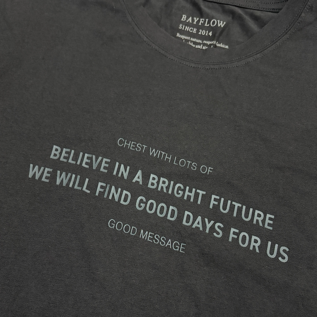 BAYFLOW Japan "Bright Future" Rayon-Blend Tee