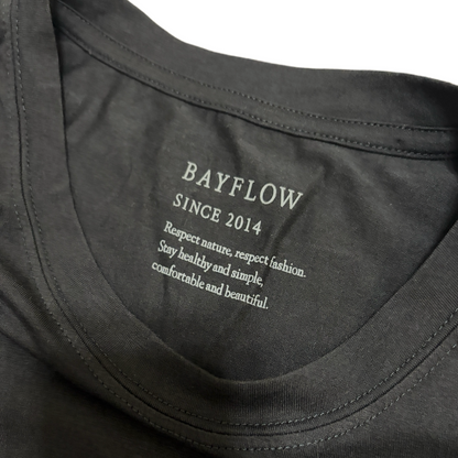 BAYFLOW Japan "Bright Future" Rayon-Blend Tee