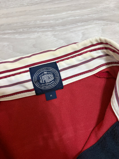 Vintage J.PRESS Striped Collar Polo Shirt