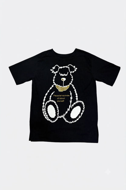 Leox Hub cute puppy graphic t-shirt featuring adorable dog portrait illustration print