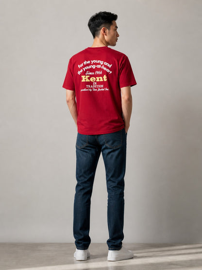 Leox Hub Kent in Tradition classic red t-shirt featuring traditional chest logo detail