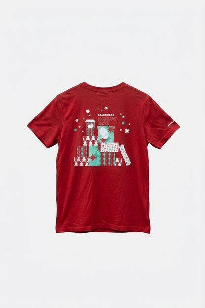 Leox Hub Starbucks Japan 2022 Holiday staff t-shirt