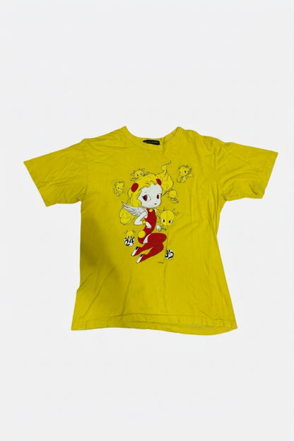 eox Hub Yoshitomo Nara x Satoshi Ohno Japan 24 Hour TV charity t-shirt featuring collaborative graphic artwork